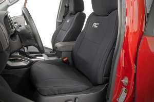 Nissan Frontier Seat Covers - Front + Rear - Rough Country - Neoprene - '22-'25